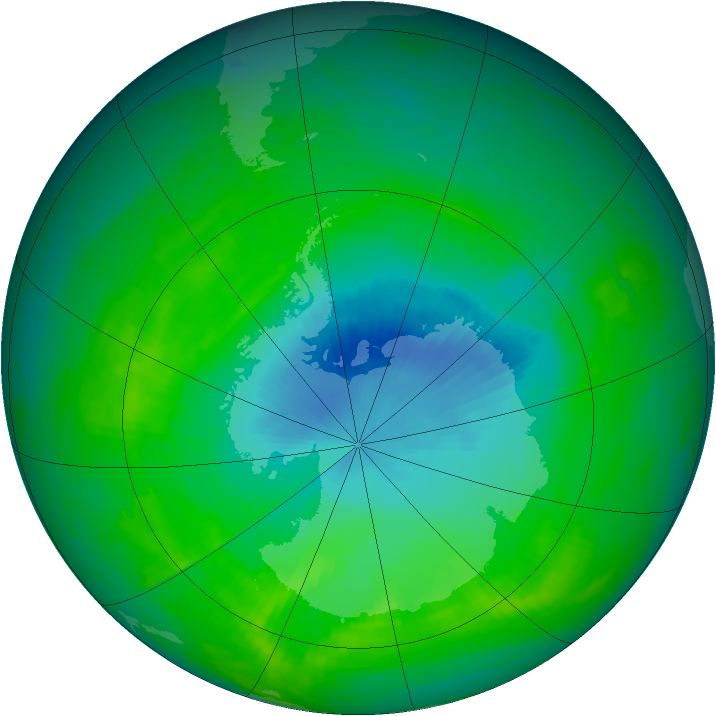 Ozone Map 1984-11-22